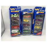 (3)  5 CAR HOT WHEELS GIFT PACKS IN ORIGINAL
