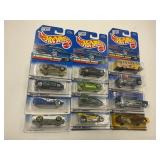 LOT OF 12 HOT WHEELS CARS IN ORIGINAL PACKAGE