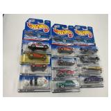 LOT OF 12 HOT WHEELS CARS IN ORIGINAL PACKAGE