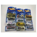 LOT OF 12 HOT WHEELS CARS IN ORIGINAL PACKAGE