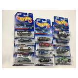 LOT OF 12 HOT WHEELS CARS IN ORIGINAL PACKAGE