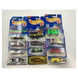 LOT OF 12 HOT WHEELS CARS IN ORIGINAL PACKAGE