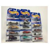 LOT OF 12 HOT WHEELS CARS IN ORIGINAL PACKAGE