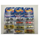 LOT OF 12 HOT WHEELS CARS IN ORIGINAL PACKAGE