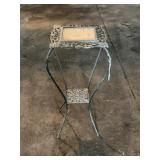 ORNATE VICTORIAN CAST SIDE TABLE OR PLANT STAND -