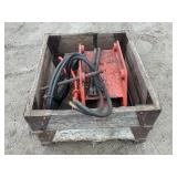 INDUSTRIAL WOOD CRATE WITH HYDRAULIC CRUSHER