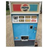 VINTAGE PEPSI 5 BUTTON VENDING MACHINE - 57' X 27'