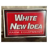 WHITE NEW IDEA FARM EQUIPMENT DEALER DOUBLE SIDED