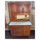 SELLERS CABINET WITH ORIGINAL HARDWARE - 70' X
