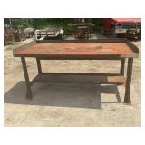 HEAVY DUTY METAL WORK TABLE