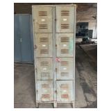 REPUBLIC STEEL CORP 8 DOOR SCHOOL LOCKERS