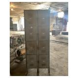 REPUBLIC STEEL CORP 8 DOOR SCHOOL LOCKERS