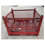 HEAVY DUTY INDUSTRIAL STACKABLE METAL CRATE - 38'