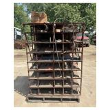 DIVIDED METAL STORAGE RACK - 48" X 64" X 31"