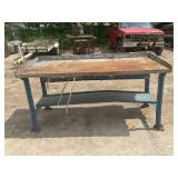 HEAVY DUTY METAL WORK TABLE