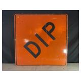 DIP METAL ROAD SIGN - 36" X 36"