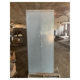 2 DOOR METAL GARAGE CABINET - 36" X 20" X 85"