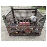 INDUSTRIAL STACKABLE METAL CRATE WITH HYDRAULIC