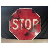 LARGE METAL STOP SIGN - 48" X 48"