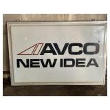 AVCO NEW IDEA DEALER DOUBLE SIDED LIGHT UP SIGN -