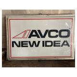 AVCO NEW IDEA DEALER DOUBLE SIDED LIGHT UP SIGN -