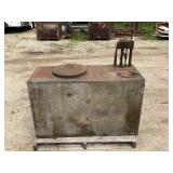 BOWSER MACHINE 125 GALLON OIL CONTAINER WTH HAND