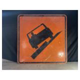 UNEVEN PAVEMENT METAL ROAD SIGN - 48" X 48"