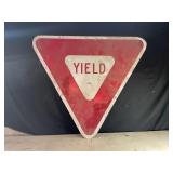 YIELD METAL ROAD SIGN - 54" X 48"