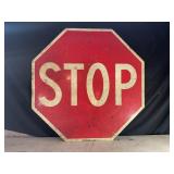 STOP METAL ROAD SIGN - 48" X 48"