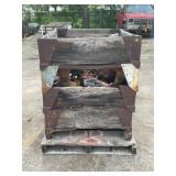 WOODEN CRATE WITH HYDRAULIC HOSES, DIXON METEL