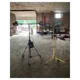 LOT OF 2 SHOP WORK LIGHT WITH STANDS