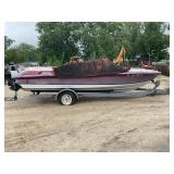 1993 THUNDERBIRD FALCON SPEED BOAT W/TRAILER -