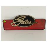 GATES METAL FAN BELT DEALER SIGN -17 1/2' X 6 5/8'