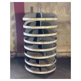 INDUSTRIAL 8 TIER REVOLVING PARTS TOOL BIN - 67'