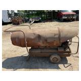 LARGE TORPEDO HEATER FOR PARTS OR REPAIR -80" LONG