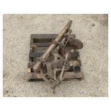 BUFFALO FORGE CO. PRIMITIVE WALL MOUNT HAND DRILL