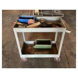 LYON METAL ROLL AROUND SHOP CART - 31" X 17" X 32"