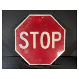 METAL STOP SIGN -  30" X 30":