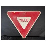 YIELD METAL ROAD SIGN - 39" X 30"