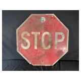 METAL STOP SIGN - 30" X 30":