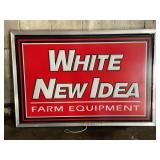 WHITE NEW IDEA FARM EQUIPMENT DEALER DOUBLE SIDED