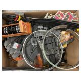 LARGE LOT OF SLOT CAR TRACKS AND PARTS. AURORA,