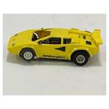 TYCO 440-X2 HO SCALE YELLOW LAMBORGHINI SLOT CAR