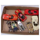 LARGE LOT OF SLOT CARS FOR PARTS OR REPAIR