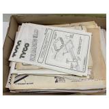 VERY LARGE LOT OF SLOT CAR MANUELS AND CATALOGS