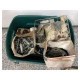 LOT OF BIKE PARTS. BRAKES, CABLES , AND MORE.