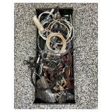 LOT OF BIKE CABLES AND SHIFTERS
