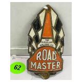 BRASS ROADMASTER BIKE HEAD BADGE
