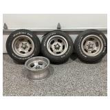FOUR AMERICAN RACER OLD SCHOOL 15" X 8 1/2"