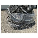 PALLET OF BIKE WHEELS. HUFFY, SCHWINN AND MORE